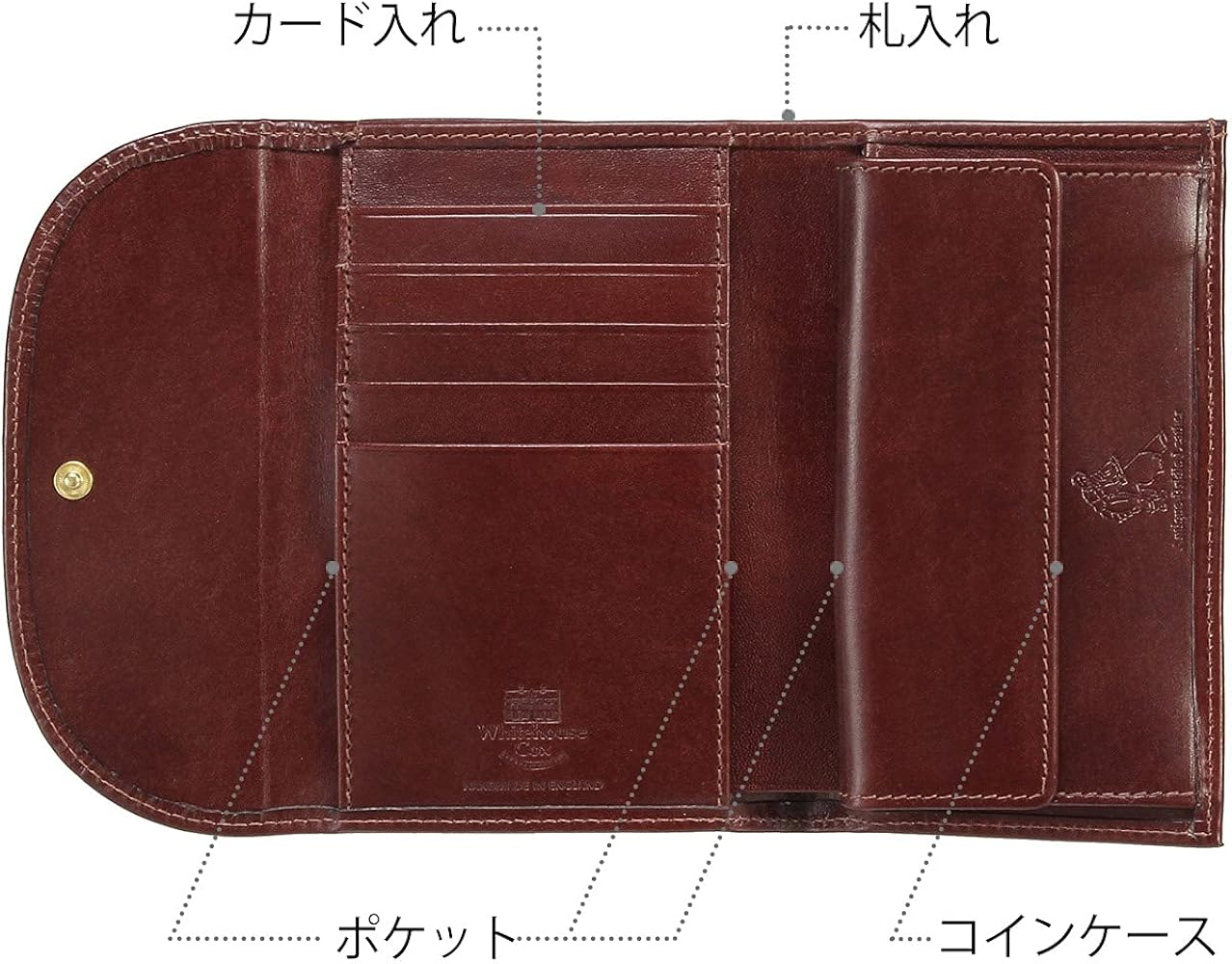 Amazon | [ホワイトハウスコックス] 三つ折り財布 S7660 Whitehousecox